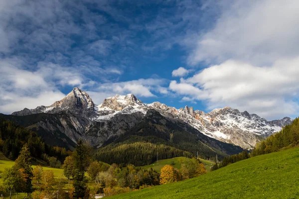 Podzimní Rakouské Alpy Poblíž Bischofshofen — Stock fotografie