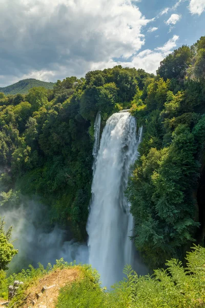 Мармор Падає Cascata Delle Marmore Регіоні Умбрія Італія — стокове фото