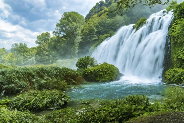 Watervallen Van Marmore Cascata Delle Marmore Umbrië Italië — Stockfoto