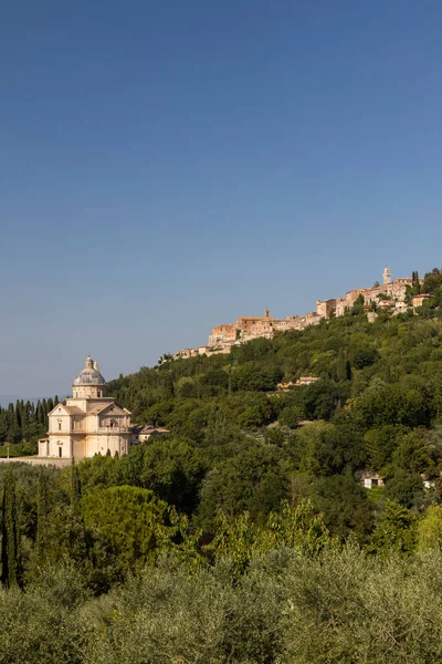 Igreja San Biagio Cidade Velha Montepulciano Toscana Itália — Fotografia de Stock