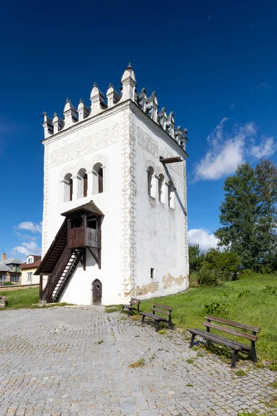 Campanario Strazky Cerca Spiska Bela Eslovaquia —  Fotos de Stock