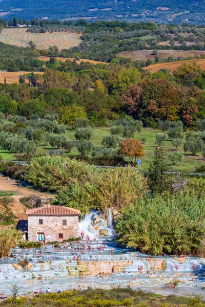 Cascate Del Mulino Saturnia Toskana Italien — Stockfoto