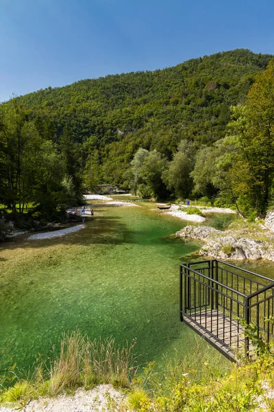 Sava Bohinjka Parku Narodowym Triglav Słowenia — Zdjęcie stockowe