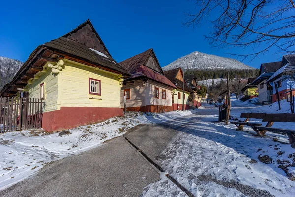 Vlkolinec Pueblo Unesco Sitio Velka Fatra Montañas Eslovaquia —  Fotos de Stock