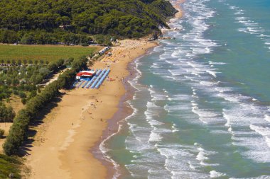 Baia Calenella Plajı, Vico del Gargano, Foggia, İtalya