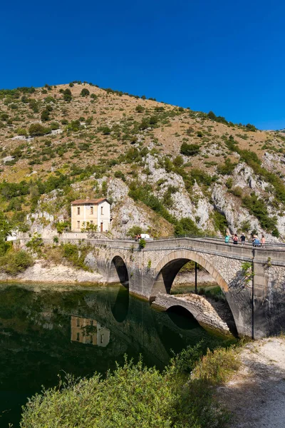 Lake San Domenico Eremo San Domenico Scanno Province Aquila Region — Stock Photo, Image