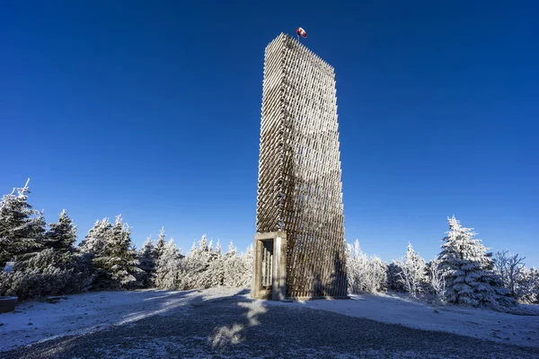 Uitkijktoren Velka Destna Orlicke Mountains Oost Bohemen Tsjechië — Stockfoto