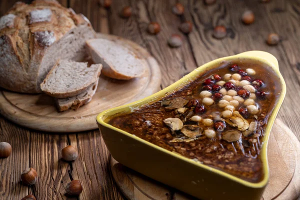 Rough Pate Hazelnuts Mushrooms — Stock Photo, Image