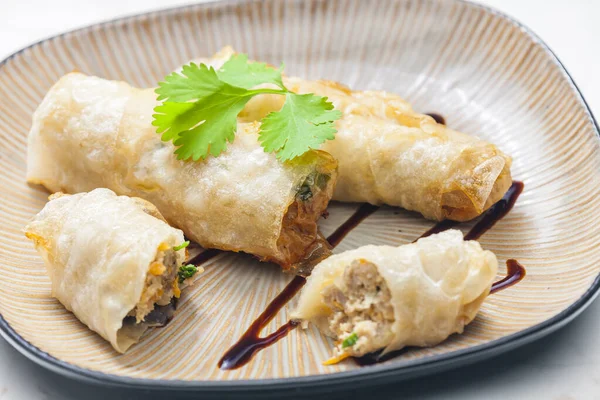 Still Life Spring Rolls — Stock Photo, Image