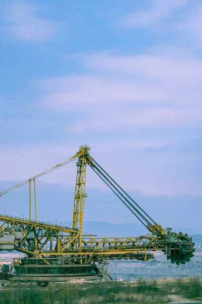 Macchina Estrazione Del Carbone Vicino Most Boemia Settentrionale Repubblica Ceca — Foto Stock