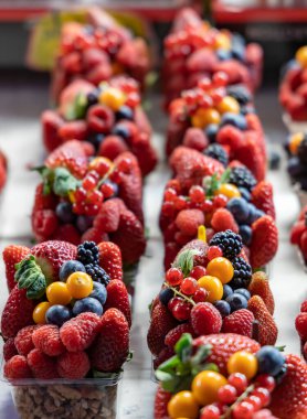 Farklı yaz meyvelerinin durgun yaşamı