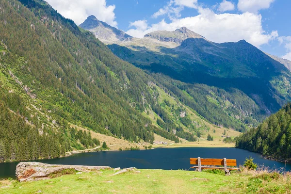 Lac Montagne Alpin Riesachsee Près Schladming Autriche — Photo