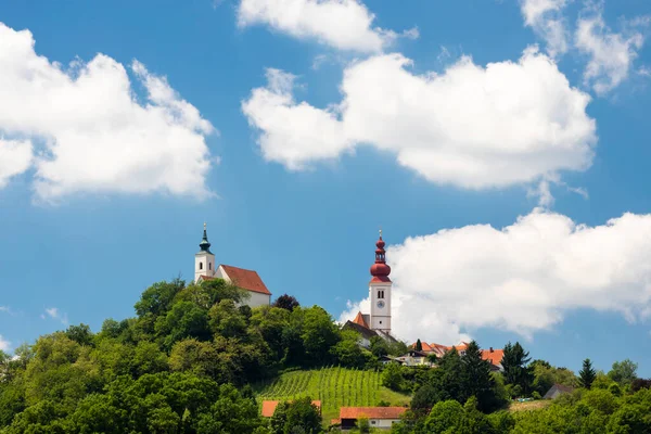 Stadt Straden Und Weinberge Der Steiermark Österreich — Stockfoto