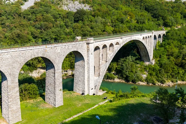 スロベニアソカ川のソルカン橋 — ストック写真