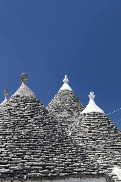 Σπίτια Trulli Στο Alberobello Τοποθεσία Unesco Περιοχή Apulia Ιταλία — Φωτογραφία Αρχείου