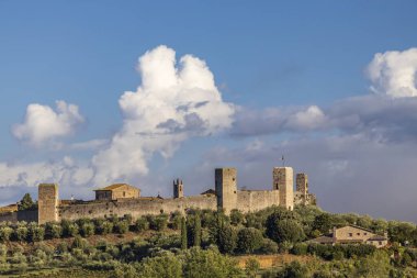 Old Town Monteriggioni, Toskana, İtalya