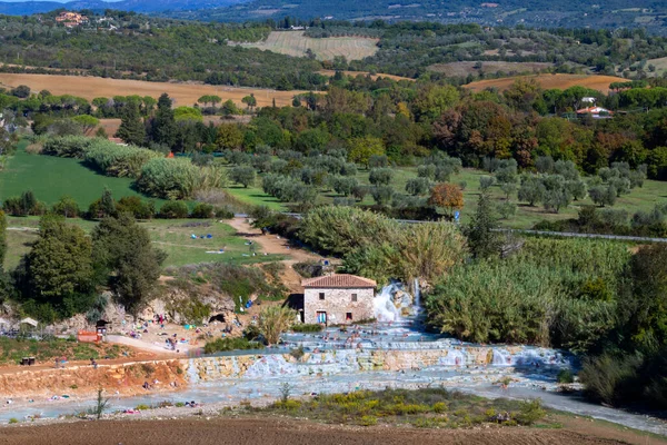 Cascate Del Mulino Saturnia Τοσκάνη Ιταλία — Φωτογραφία Αρχείου