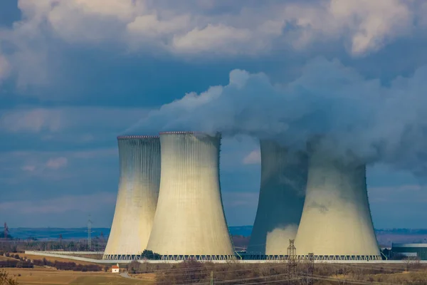 Nükleer Santral Dukovany Vysocina Bölgesi Çek Cumhuriyeti — Stok fotoğraf