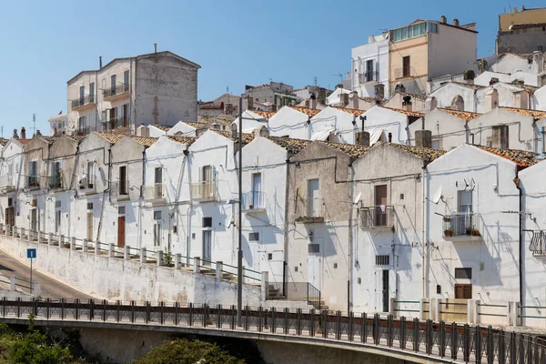 Casco Antiguo Monte Sant Angelo Puglia Italia — Foto de Stock