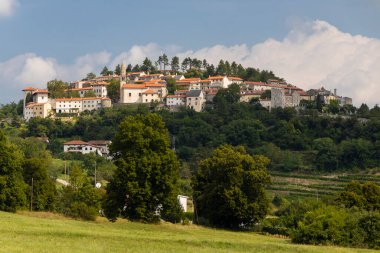 Slovenya 'nın Gorice bölgesindeki Vipava vadisi