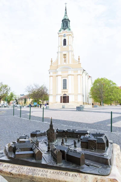 Macaristan Szekszard Kentindeki Eski Kent Meydanı — Stok fotoğraf