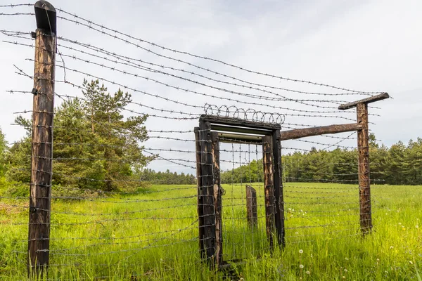 Minnesmärke Över Järnridån Slavonice Kadolec Tjeckien — Stockfoto