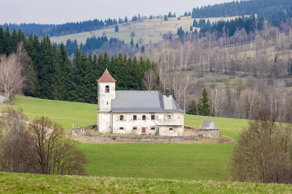 Iglesia San Jan Nepomucky Bartosovice Orlickych Horach República Checa —  Fotos de Stock