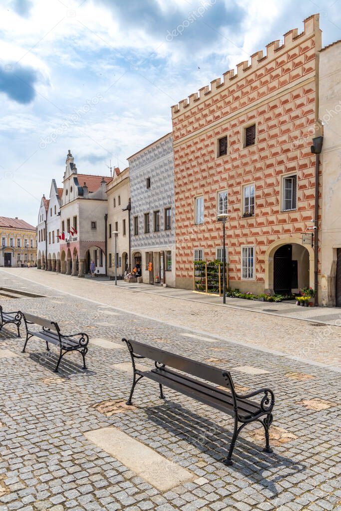 Olad town Slavonice in Czech Republic