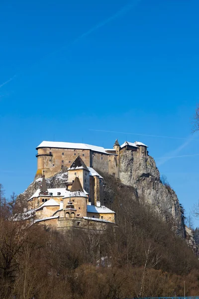 Orava Castle Winter Landscape Orava Region Slovakia — Stock Photo, Image