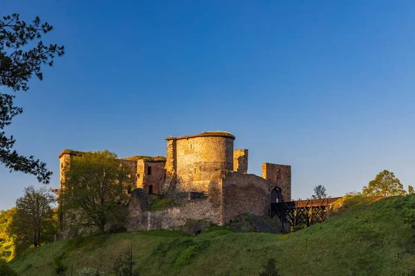 Ruïnes Van Het Kasteel Krakovec Midden Bohemen Tsjechië — Stockfoto