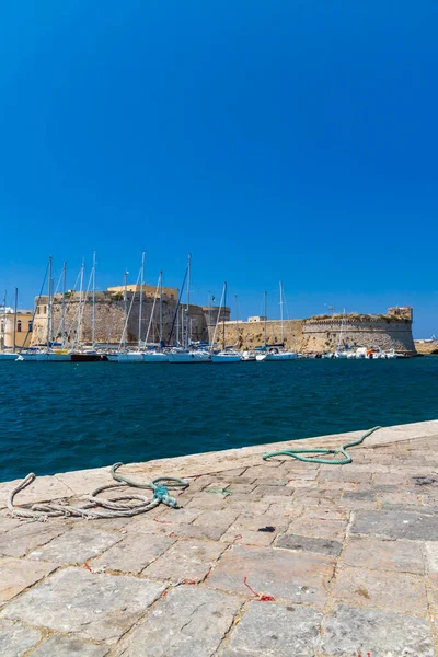 Stare Miasto Gallipoli Lecce Apulia Włochy — Zdjęcie stockowe