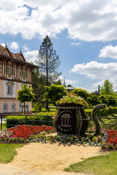 Luhacovice Malownicze Uzdrowisko Morawach Południowych Czechy — Zdjęcie stockowe