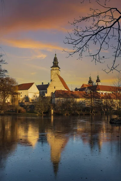 Telc Unesco Lista Światowego Dziedzictwa Unesco Morawy Południowe Czechy — Zdjęcie stockowe