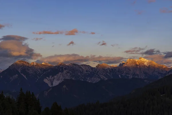 Vackert Landskap Italienska Dolomiter Nära Santa Magdalena — Stockfoto