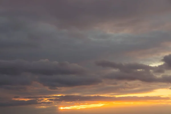 Wolken Bei Sonnenuntergang Herbst — Stockfoto