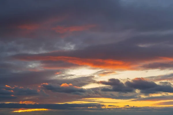 Nubes Atardecer Otoño — Foto de Stock