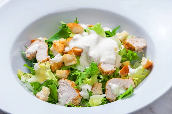 Still Life Caesar Salad — Stock Photo, Image