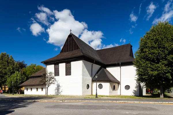 Kutsal Üçlü Kilisesi Unesco Alanı Kezmarok Slovakya — Stok fotoğraf