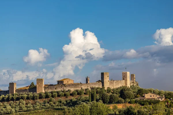 Città Vecchia Monteriggioni Toscana Italia — Foto Stock