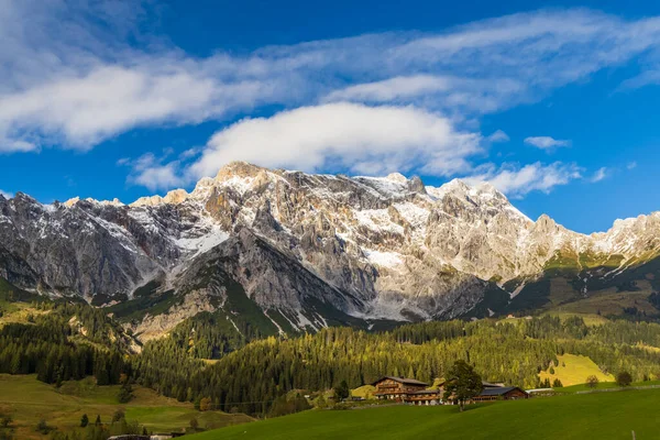 Jesienne Alpy Austriackie Pobliżu Bischofshofen — Zdjęcie stockowe