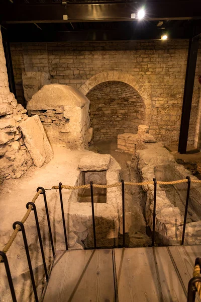 Anciennes Fondations Sous Cathédrale Ruvo Puglia Pouilles Italie — Photo