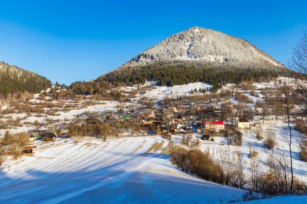 Village Vlkolinec Site Unesco Dans Les Montagnes Velka Fatra Slovaquie — Photo