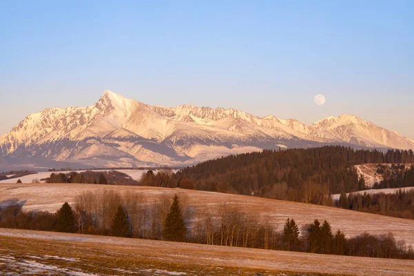 Krivan Mountain Sunset High Tatras Slovakia — Stock Photo, Image