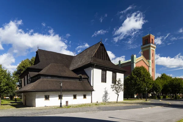 Kutsal Üçlü Kilisesi Unesco Alanı Kezmarok Slovakya — Stok fotoğraf