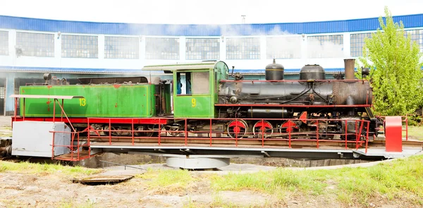 Steam locomotive in depot, Kostolac, Serbia Royalty Free Stock Photos