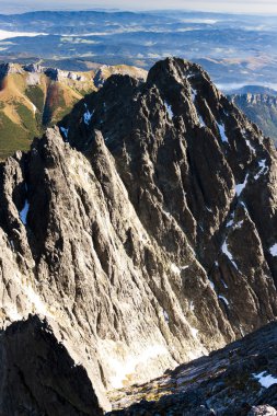 profil lomnicky tepe, vysoke tatry (yüksek tatras), Slovakya