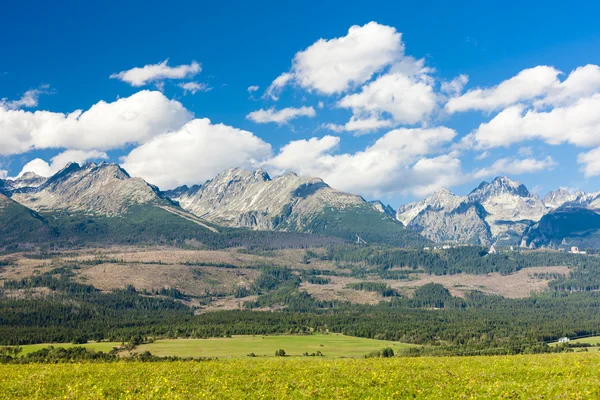 Parte occidentale di Vysoke Tatry (Alti Tatra), Slovacchia — Foto Stock