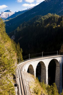 landwasserviadukt, canton graubunden, İsviçre