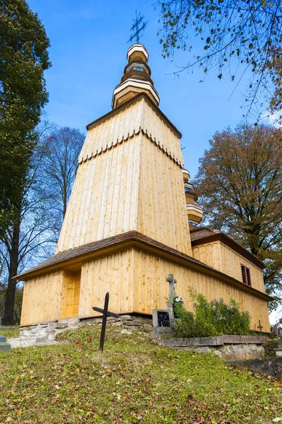 Houten kerk, Hunkovce, Slowakije — Stockfoto