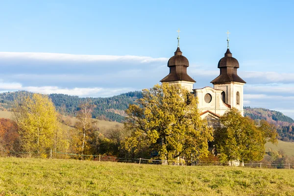 セント ・ マーガレット、sonov broumov、チェコ共和国の近くの教会 — ストック写真